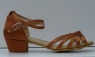 Туфли для бальных танцев, каблук 3 см (коричневый)
