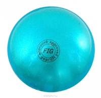 Мяч для художественной гимнастики FIG голубой, 18 см, 400 г