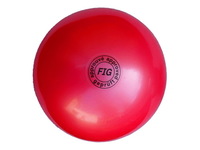 Мяч для художественной гимнастики FIG красный, 18 см, 400 г