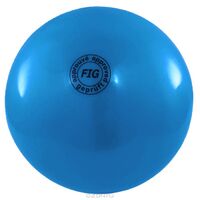 Мяч для художественной гимнастики FIG синий, 18 см, 400 г